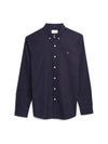 Farah Brewer Long Sleeve Shirt - Navy