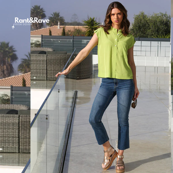 Rant & Rave Fernanda Top - Lime Green