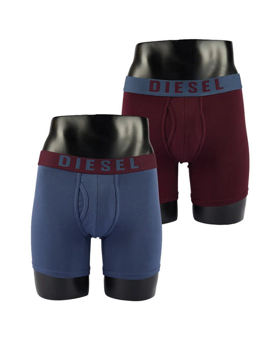 Diesel Quinlin 2-Pack Boxers - Wine Port/Indigo Navy