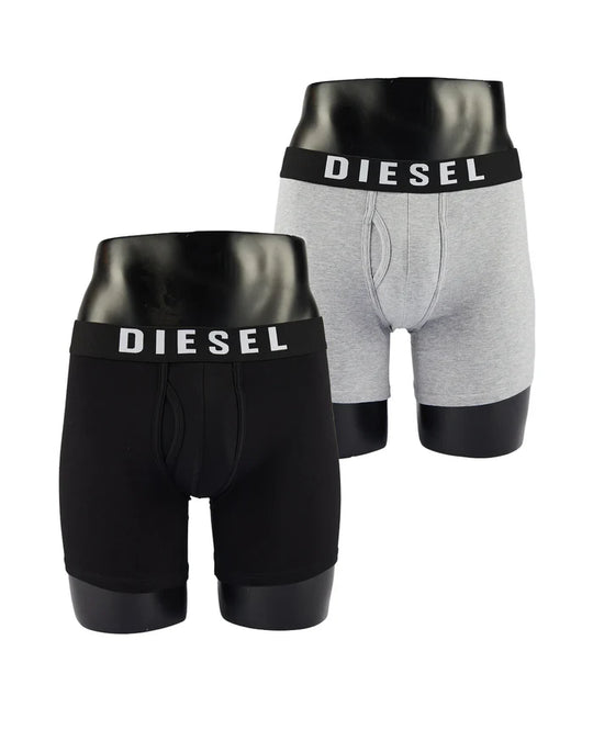 Diesel Quinlin 2-Pack Boxers - Black/Pebble