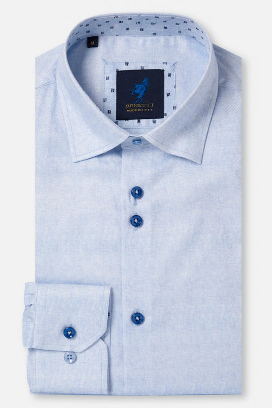 Benetti Felix Long Sleeve Shirt - Sky