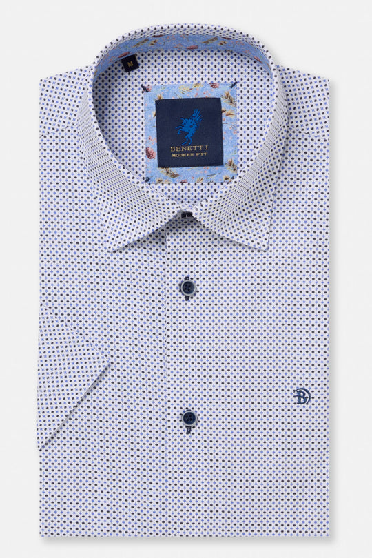 Benetti Finn Short Sleeve Shirt - Blue