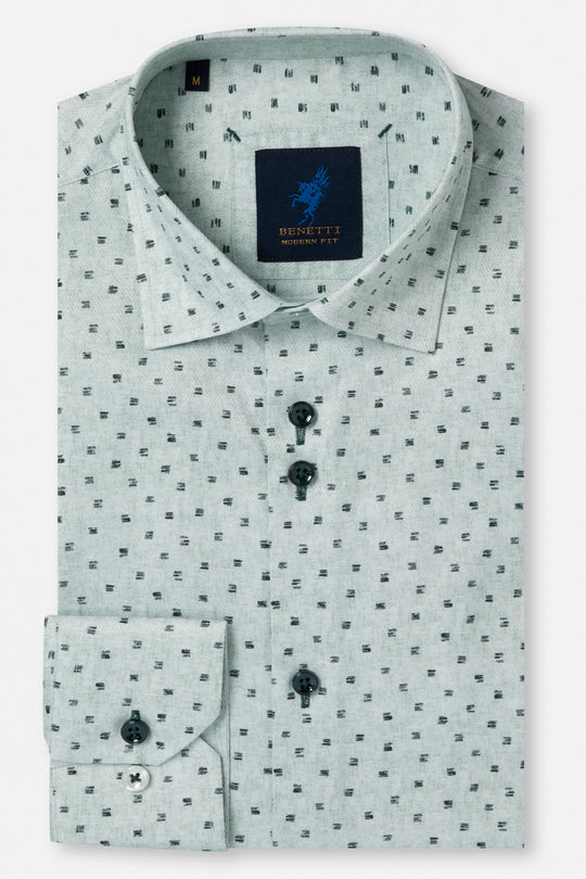 Benetti Fulham Long Sleeve Shirt - Forest