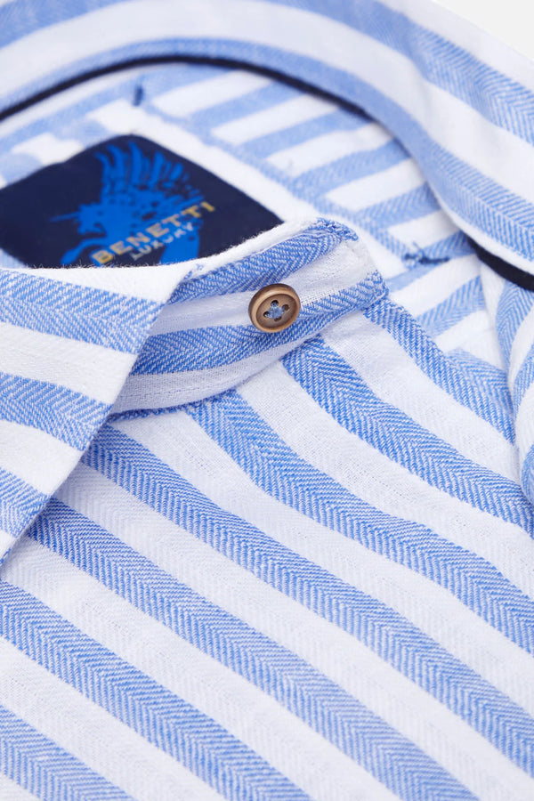 Benetti Fulton Modern Fit Shirt  - Royal