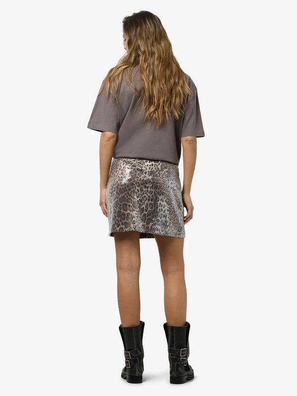 Noisy May Jessy Short Sequin Skirt - Leo Sequin