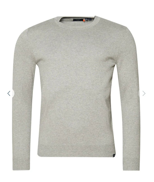 Superdry Vintage EMB Cotton/Cash Crew - Fog Grey Marl