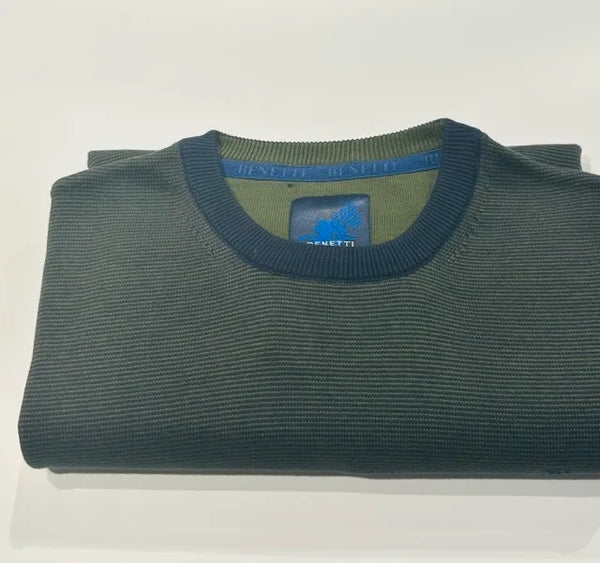 Benetti Crew Neck Barrow - Olive