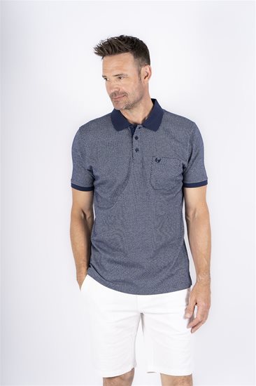 Pre End Dorset Short Sleeve Polo - Naval Blue
