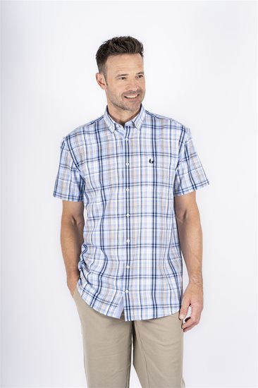 Pre End Rome Short Sleeve Shirt - Blue