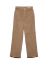 Vero Moda Tessa High Rise Wide Corduroy Pants - Silver Mink