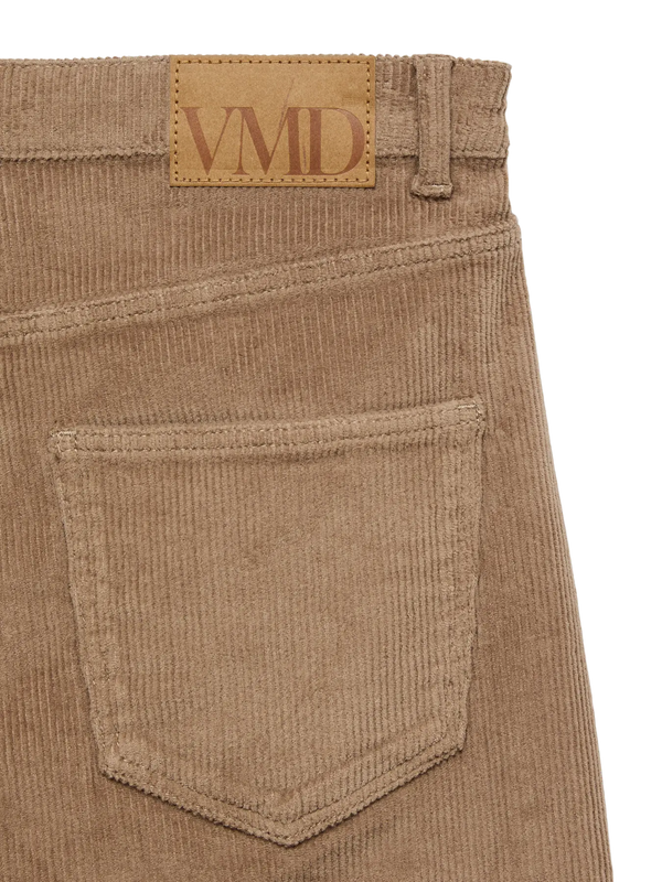 Vero Moda Tessa High Rise Wide Corduroy Pants - Silver Mink