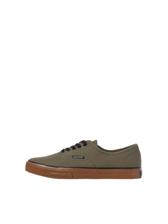 Jack & Jones Curtis Canvas Trainer - Olive Night/Gumsole [Size 12]