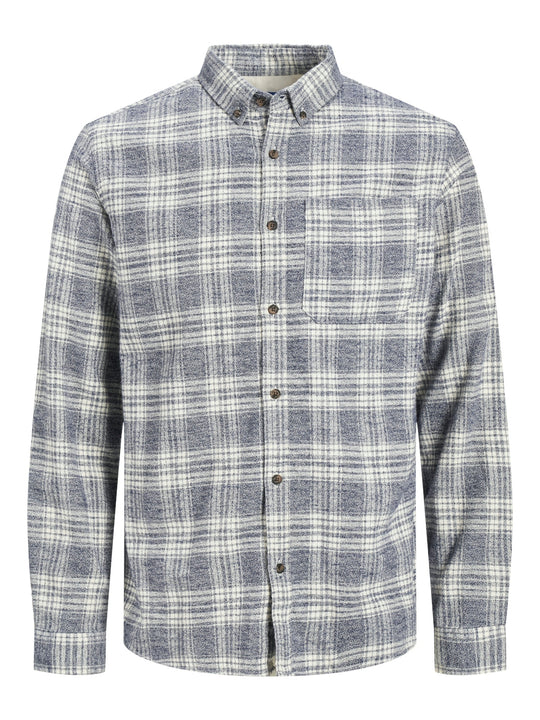 Jack & Jones Owen Grindle Shirt - Cloud Dancer [Size L]
