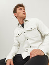 Jack & Jones Roy Solid Overshirt - White Melange [Size XL]
