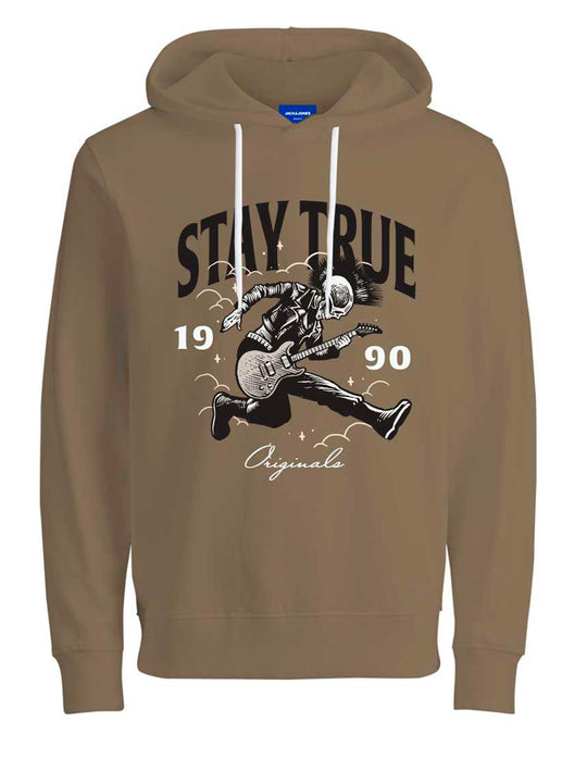 Jack & Jones Headon Sweat Hood - Tigers Eye [Size XL]