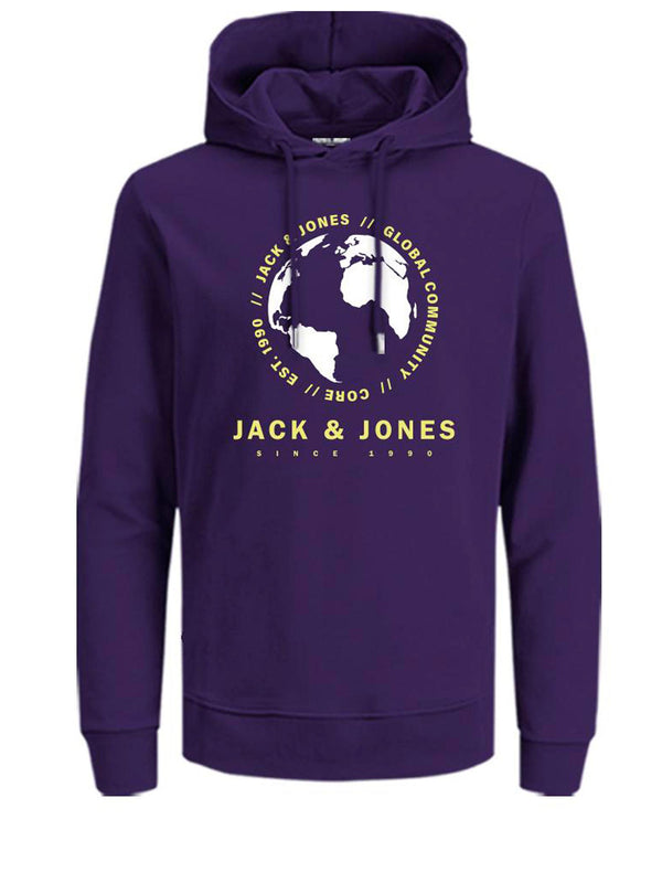 Jack & Jones Round Sweat Hood - Violet Indigo