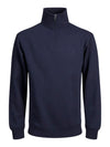 Jack & Jones Logan Sweat Half Zip - Night Sky