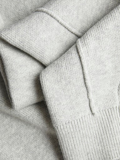 Jack & Jones Max Knit Crew Neck - Light Grey