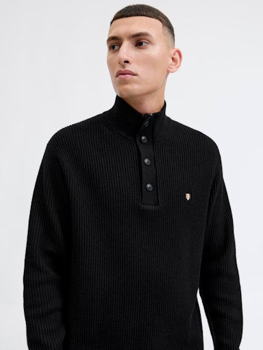 Jack & Jones Richard Knit High Neck - Black