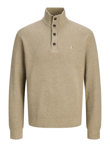 Jack & Jones Richard Knit High Neck - Tigers Eye