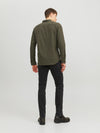 Jack & Jones Classic Melange Shirt LS - Rosin