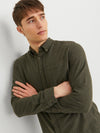 Jack & Jones Classic Melange Shirt LS - Rosin