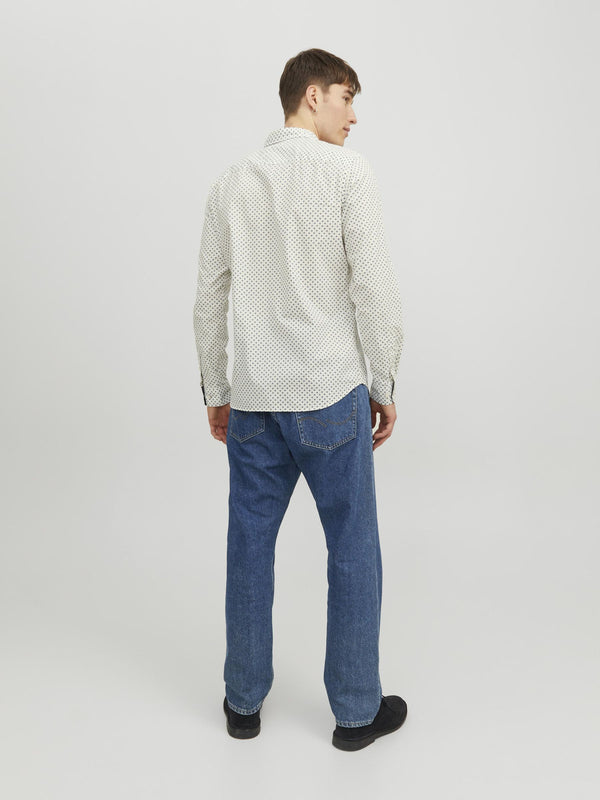 Jack & Jones Remy Detail Shirt - Cloud Dancer