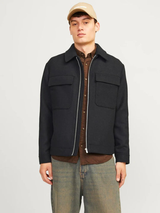 Jack & Jones Russel Wool Blend Jacket - Black