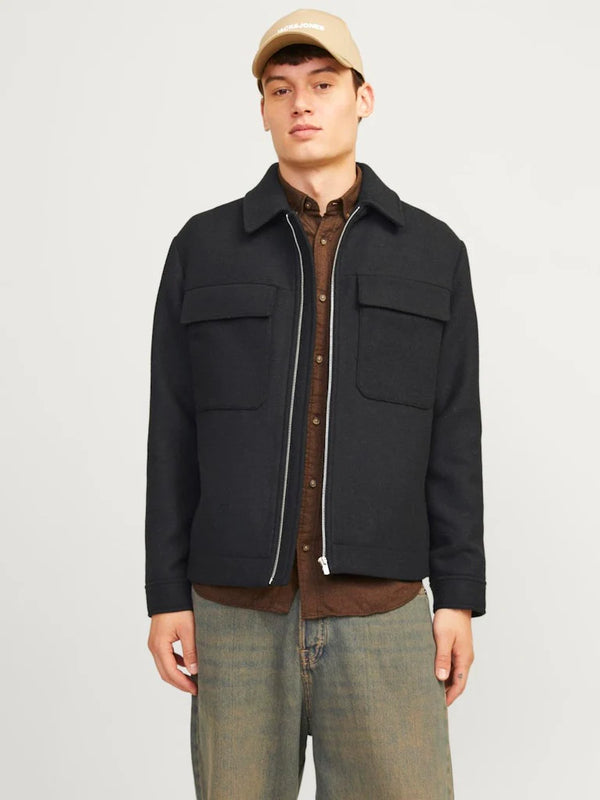 Jack & Jones Russel Wool Blend Jacket - Black