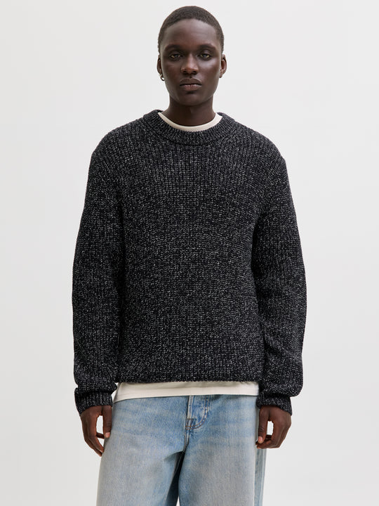 Jack & Jones Bleecker Knit Crew Neck - Sky Captain/Sea Salt