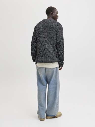 Jack & Jones Bleecker Knit Crew Neck - Sky Captain/Sea Salt