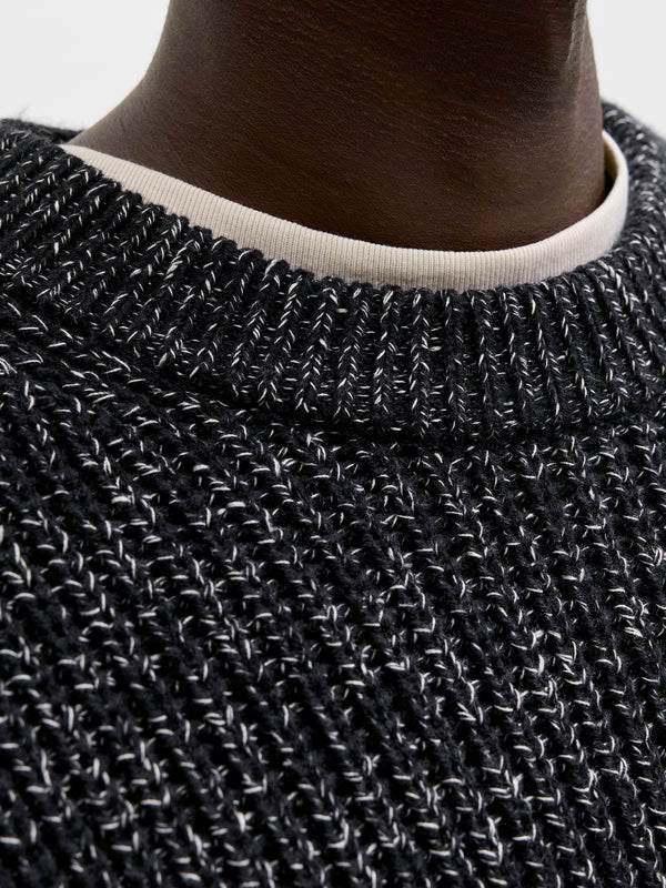 Jack & Jones Bleecker Knit Crew Neck - Sky Captain/Sea Salt