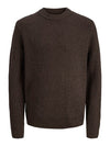 Jack & Jones Bleecker Knit Crew Neck - Mulch Black
