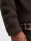 Jack & Jones Bleecker Knit Crew Neck - Mulch Black