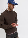 Jack & Jones Bleecker Knit Crew Neck - Mulch Black