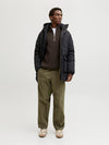 Jack & Jones Bleecker Knit Half Zip - Mulch Black