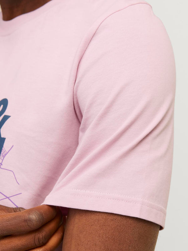 Jack & Jones Map Summer Logo Tee - Winsome Orchid