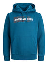 Jack & Jones Corp Logo Sweat Hood Play - Sailor Blue