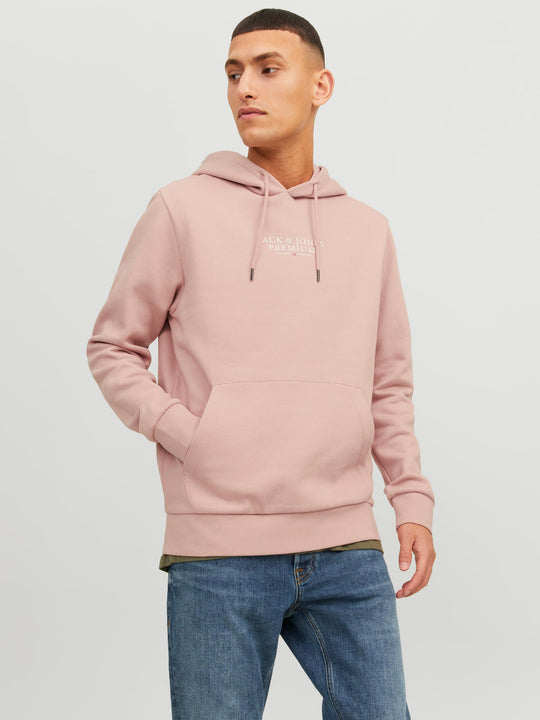 Jack & Jones Archie Sweat Hood - Misty Rose [Size XXL]