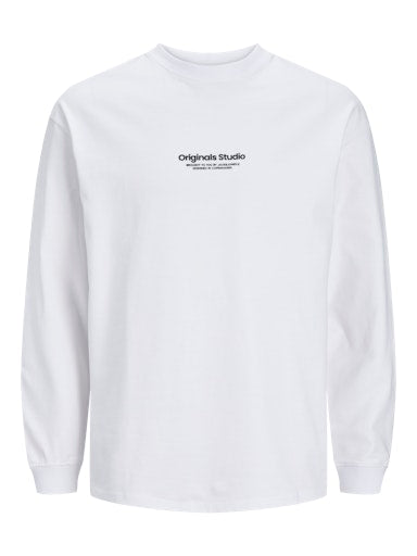 Jack & Jones Vesterbro LS Tee - Bright White