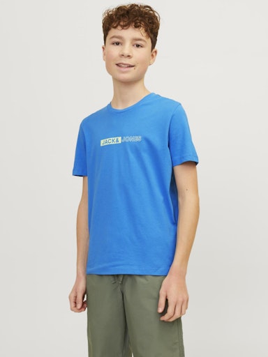 Jack & Jones Neo Tee SS Crew Neck JNR - French Blue