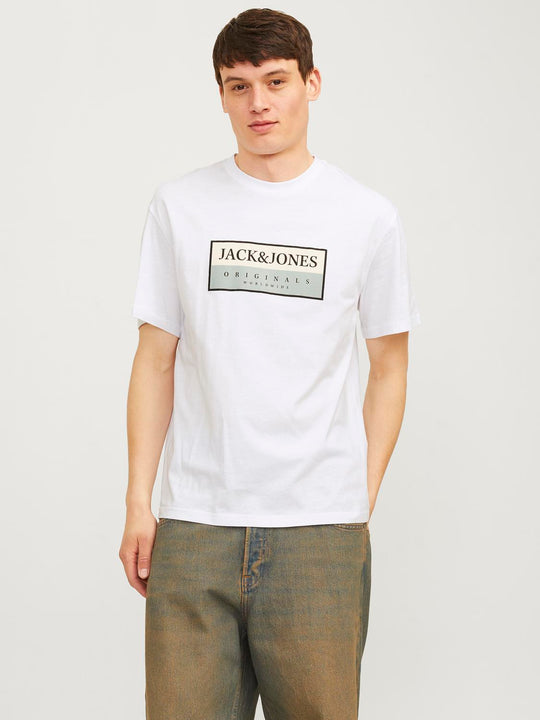 Jack & Jones Frederiksberg Box Tee - Bright White [Size XL]