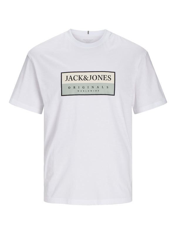 Jack & Jones Frederiksberg Box Tee - Bright White (Size XL)