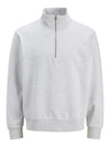 Jack & Jones Urban Edge Sweat Half Zip - White [Size XL]