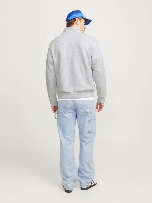Jack & Jones Urban Edge Sweat Half Zip - White [Size XL]
