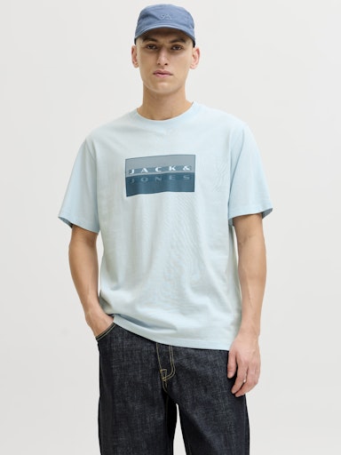 Jack & Jones Fusion Dots Print Tee - Omphalodes