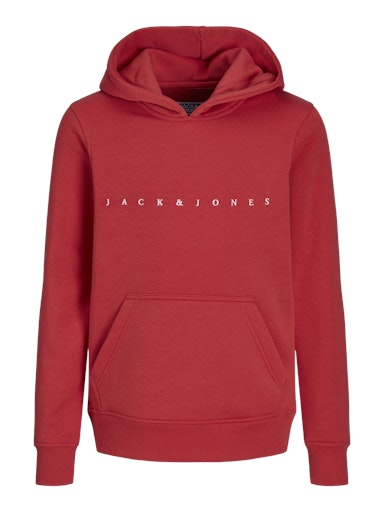 Jack & Jones Boys Copenhagen Sweat Hood Noos JNR - Rococco Red