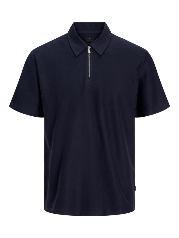 Jack & Jones Andrew Zip Polo - Night Sky