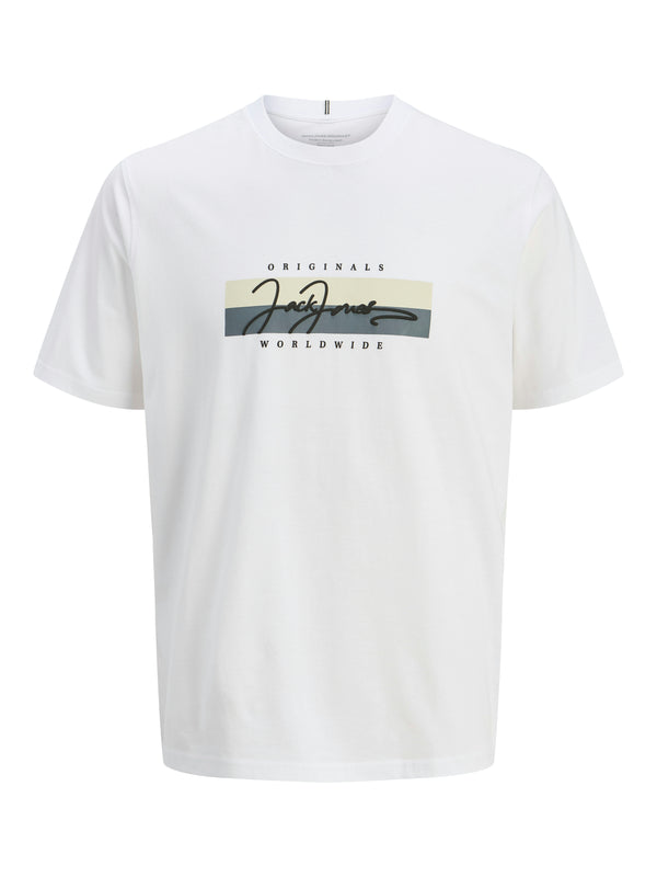 Jack & Jones Frederiksberg Box Script Tee - Bright White