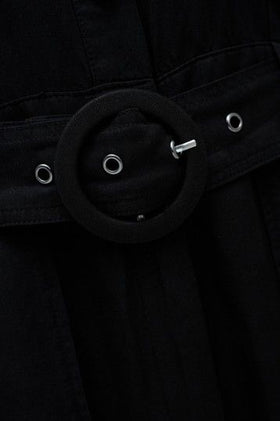 Salsa Overall Light Denim Jumpsuit - Black